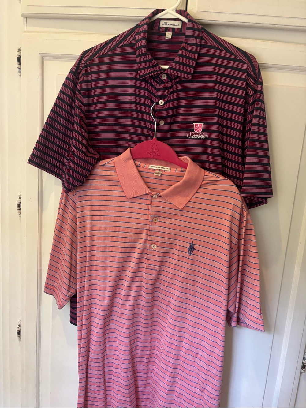 Lot of 2 Peter Millar golf shirts